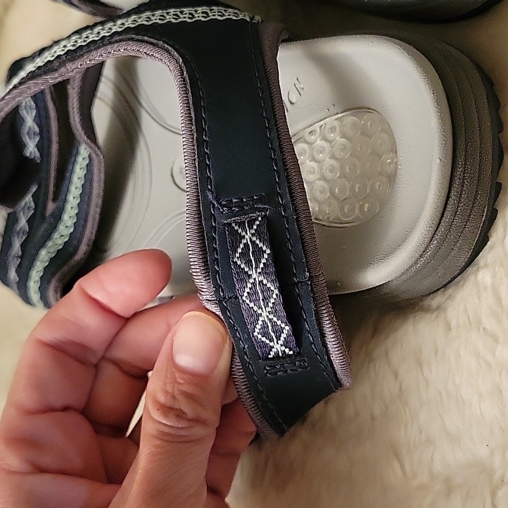 Dr. Scholl's Women's Navy Strappy Sandals. Gel Cushion Size 6M. - Picture 13 of 15